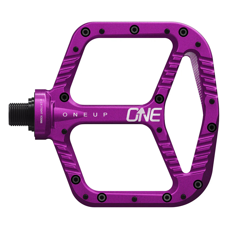OneUp Aluminum Flat Pedals, Purple