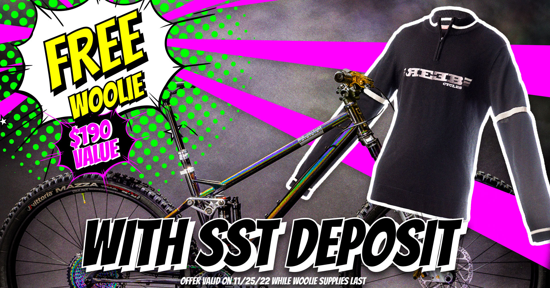 Black Friday Only :: FREE Woolie with SST Deposit