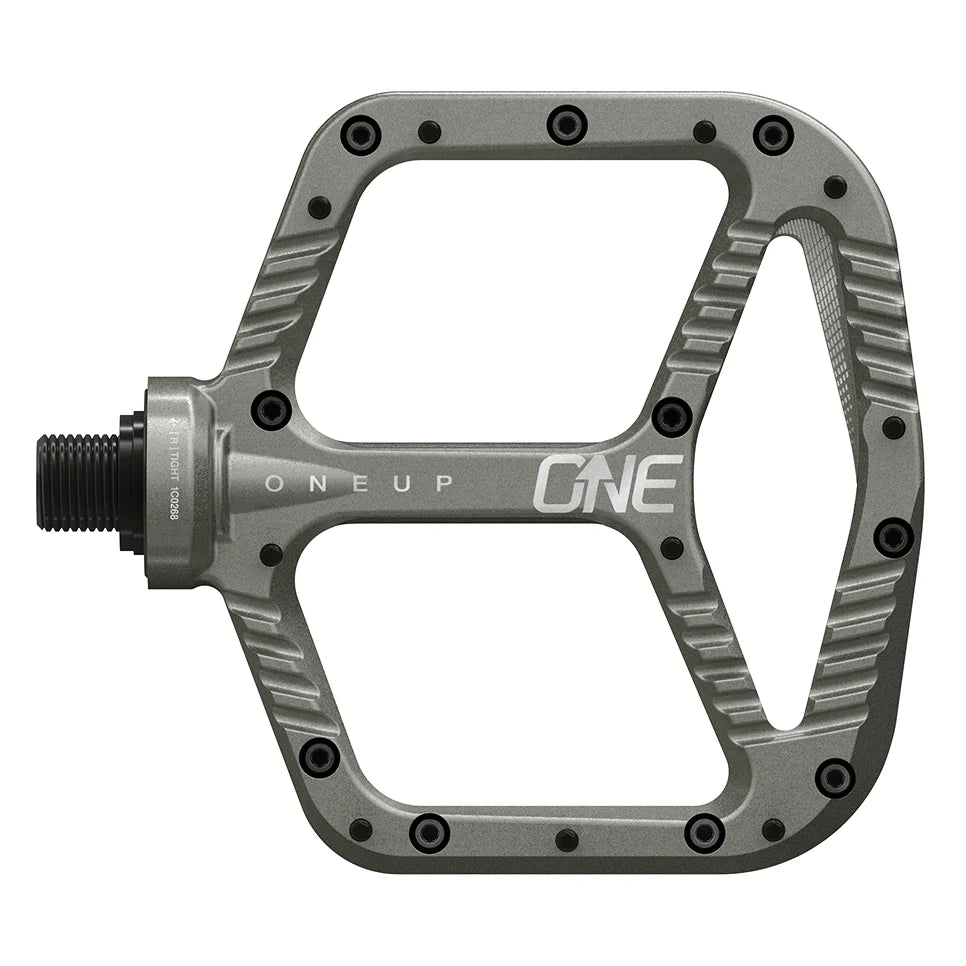 OneUp Aluminum Flat Pedals, Grey